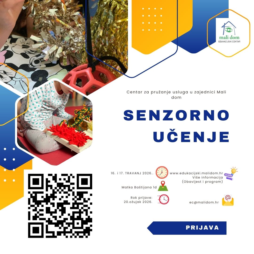 Otvorene prijavve za edukaciju - Senzorno učenje 